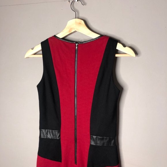 Cynthia Steffens black red sheath dress 0 - Picture 8 of 8